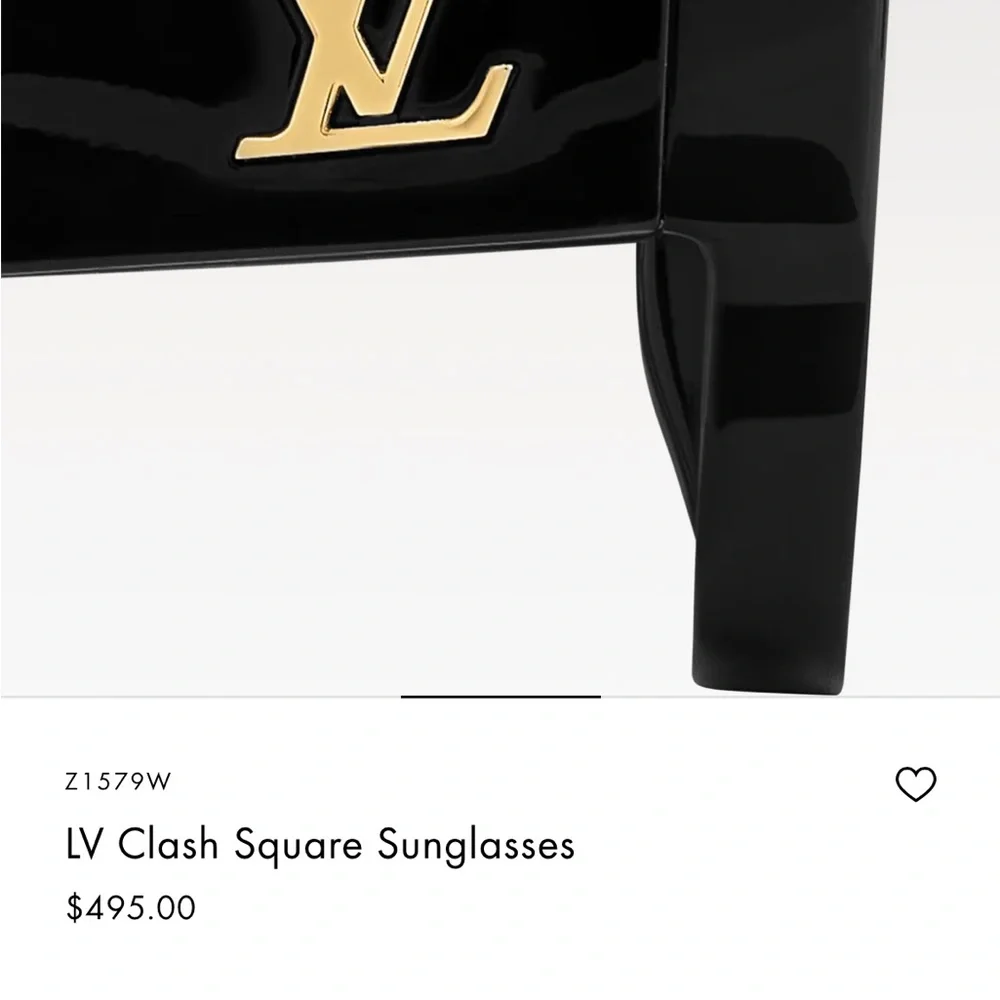 Louis Vuitton Black Square Sunglasses Bold Design - Picture 2 of 10